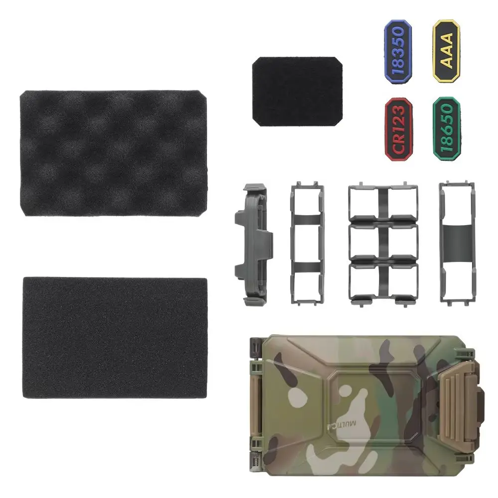 Porta baterías táctico MOLLE modular para chaleco de caza - imagen 4