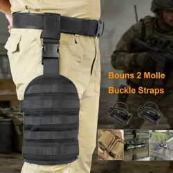 Plataforma táctica muslo MOLLE nylon transpirable con hebilla rápida