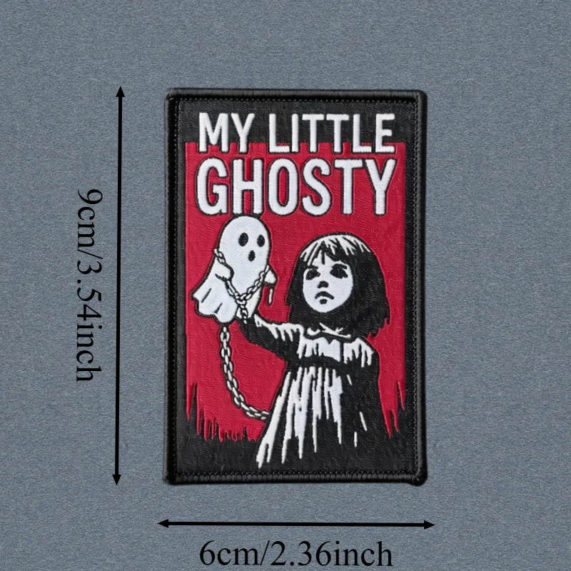 Parche táctico My Little Ghosty adhesivo moral gancho y bucle - imagen 2