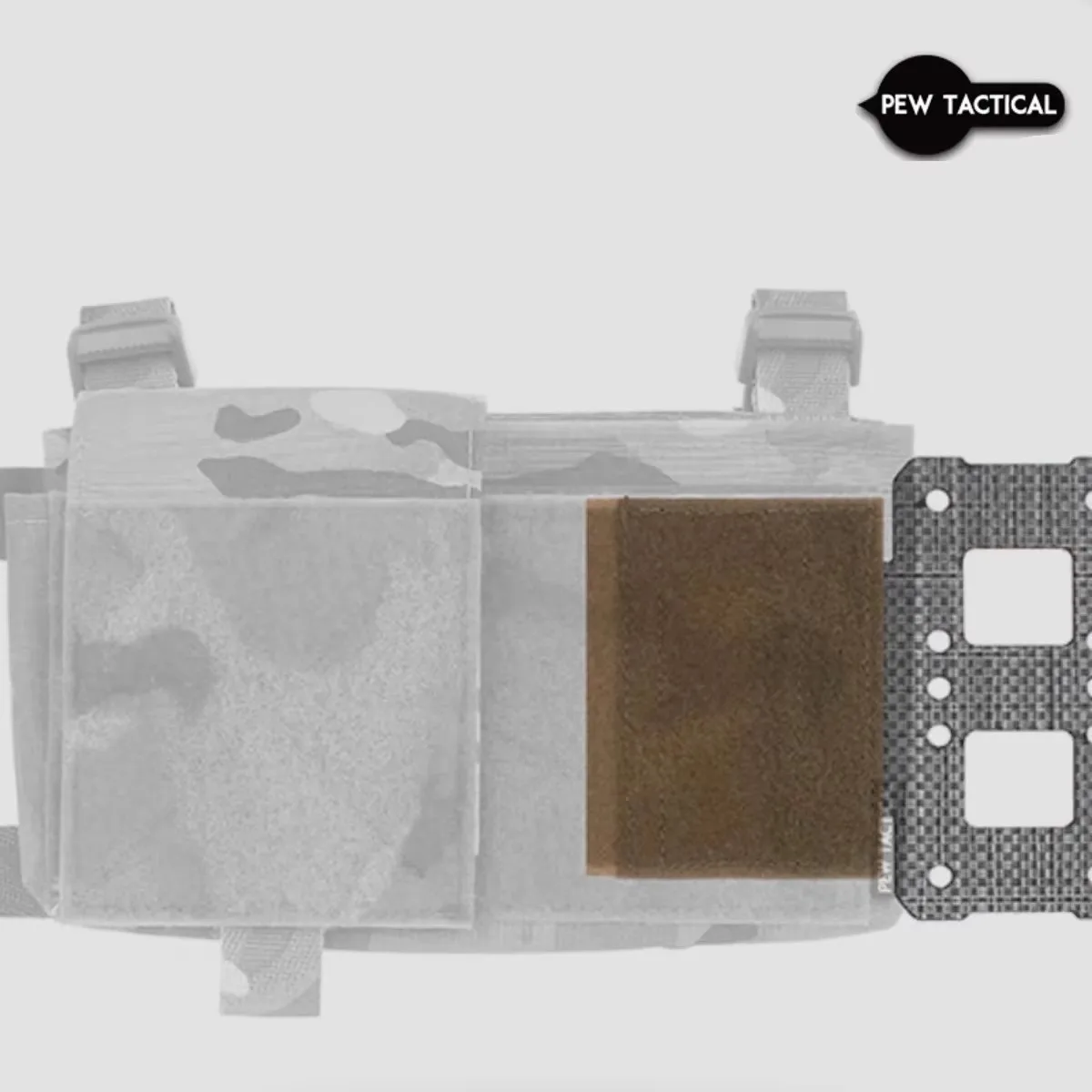PEW Tactical panel pecho MOLLE de expansión lateral soporte cuchillos T - imagen 5