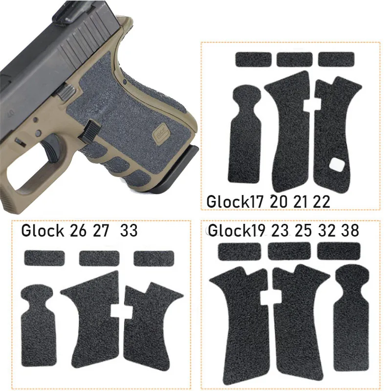 Cinta de agarre antideslizante Glock con textura de goma negra - imagen 5
