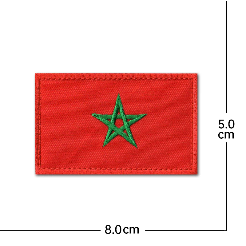 OLOEY Parche táctico bandera de Marruecos - imagen 4