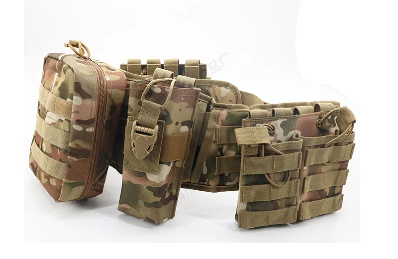 Vista lateral del kit de cintura combinada CS con camuflaje EMR