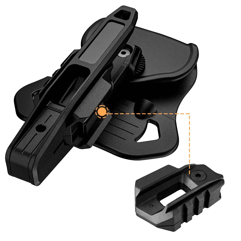 Adaptador de montaje táctico para riel Picatinny en funda QD