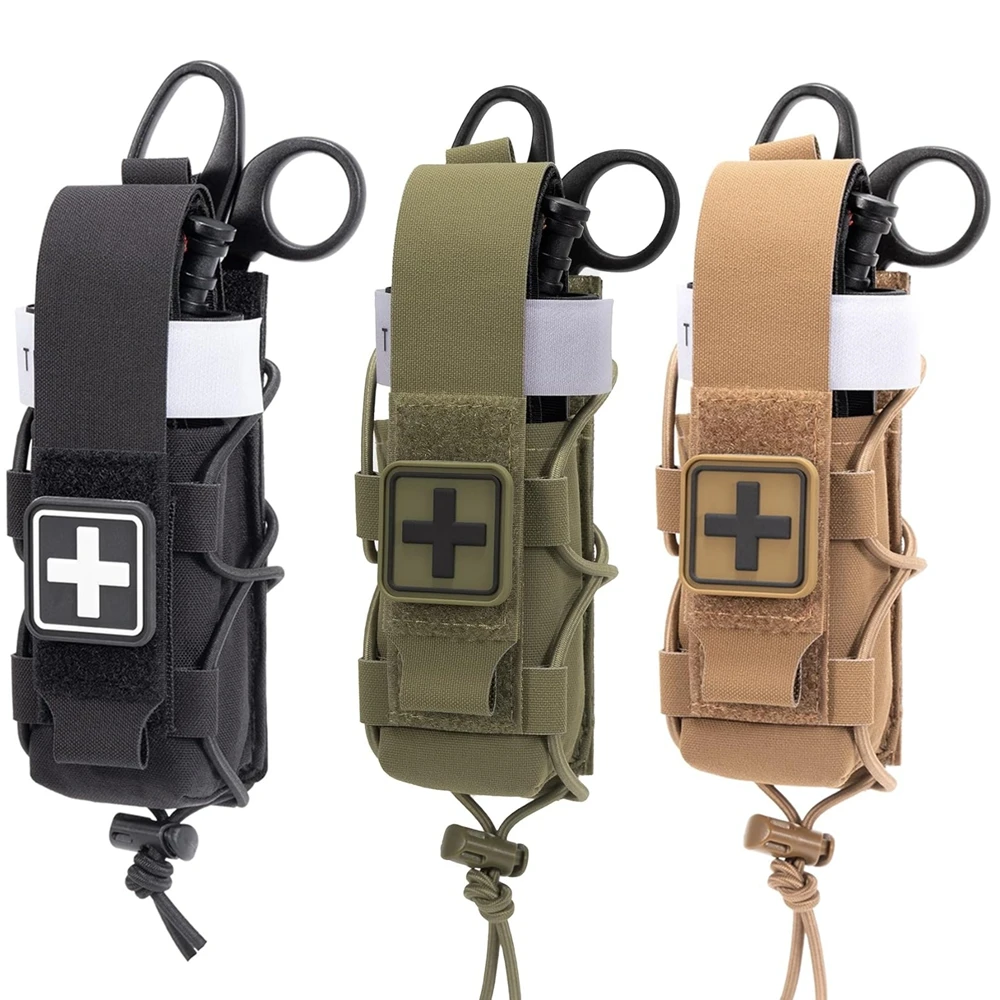 Soporte MOLLE torniquete IFAK con funda médica táctica - imagen 4