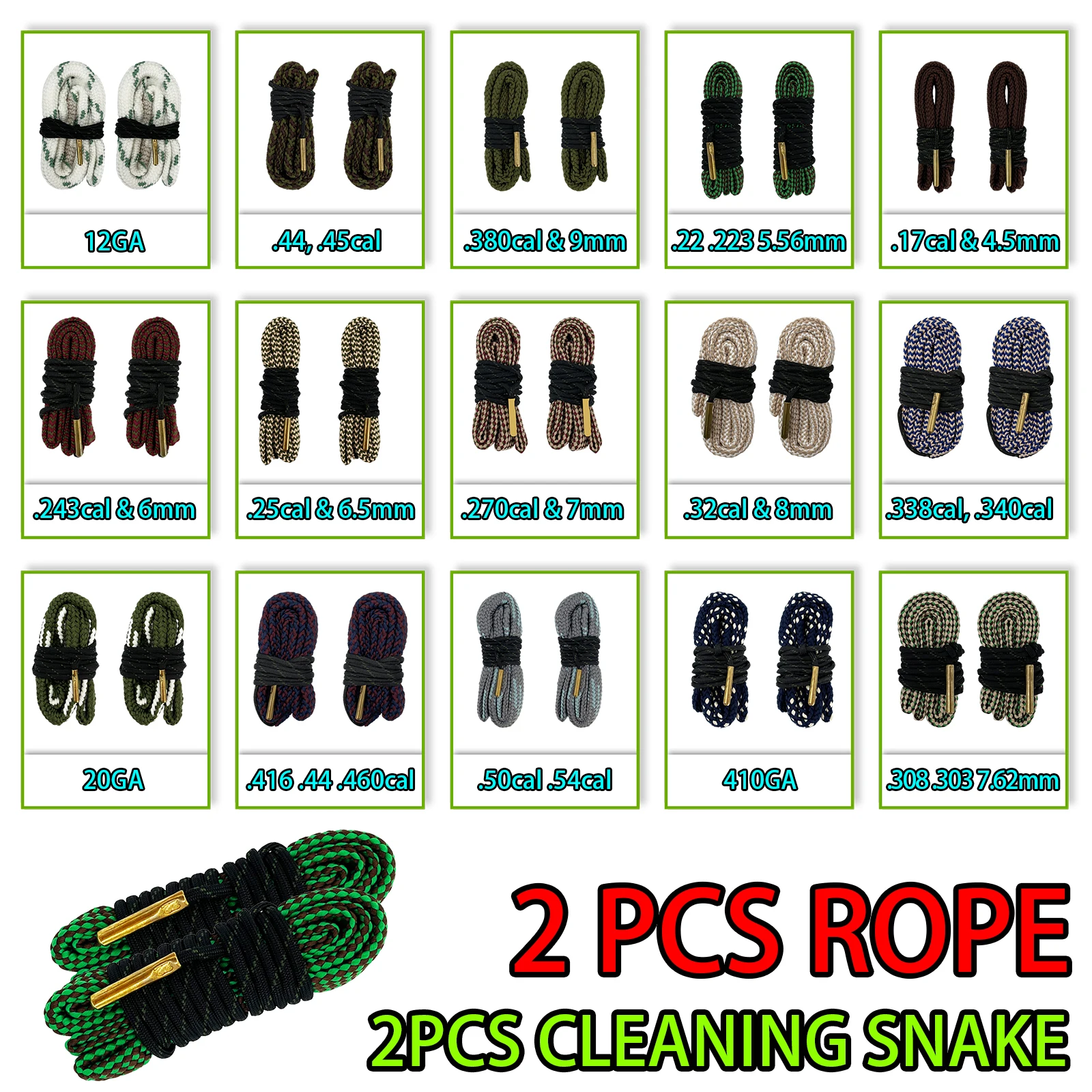 MIDUG Kit limpieza armas 9mm .22 .223 5,56mm .308 – 2 uds - imagen 4