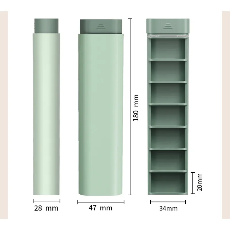 Pastillero organizador portátil para botiquín de viaje - imagen 2