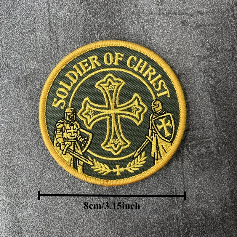Parche militar bordado con velcro, insignia de moral - imagen 3