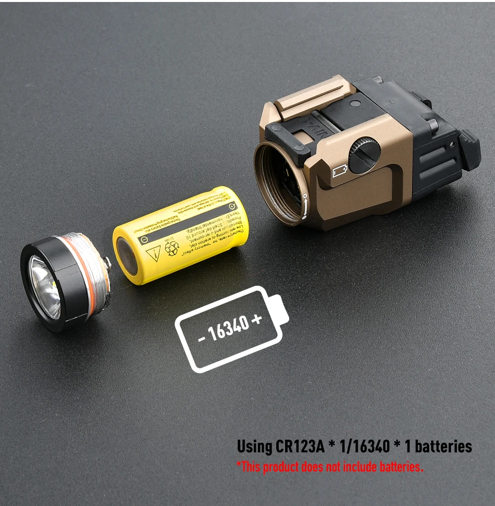 Embalaje de la linterna táctica WADSN TR7