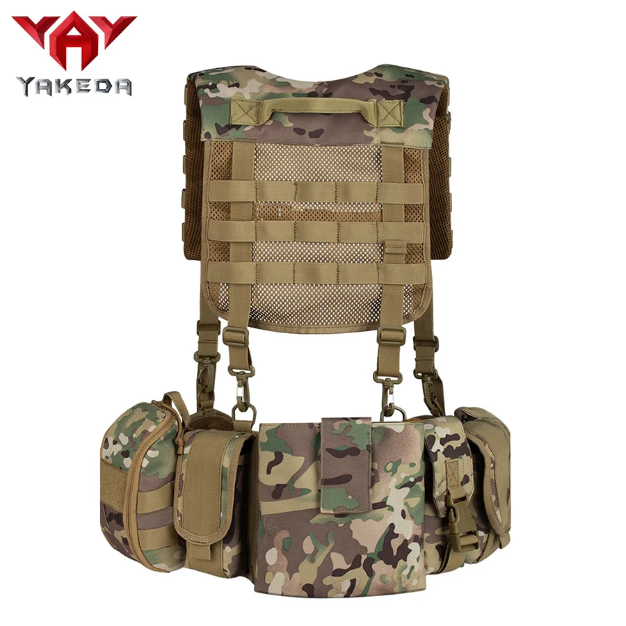 YAKEDA Chaleco de camuflaje con correa torácica para entrenamiento - imagen 4