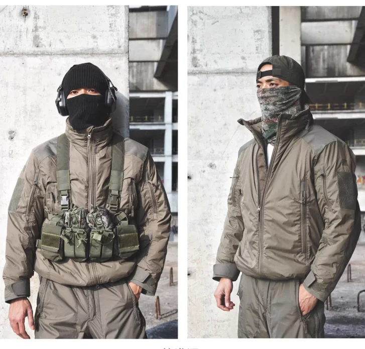 Chaqueta táctica de algodón con capucha Polar, abrigo antifrío - imagen 5