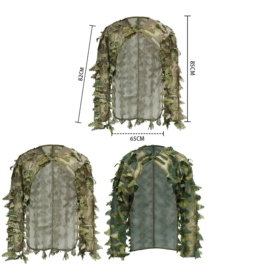 Traje Ghillie CS camuflaje caza airsoft transpirable resistente - imagen 2