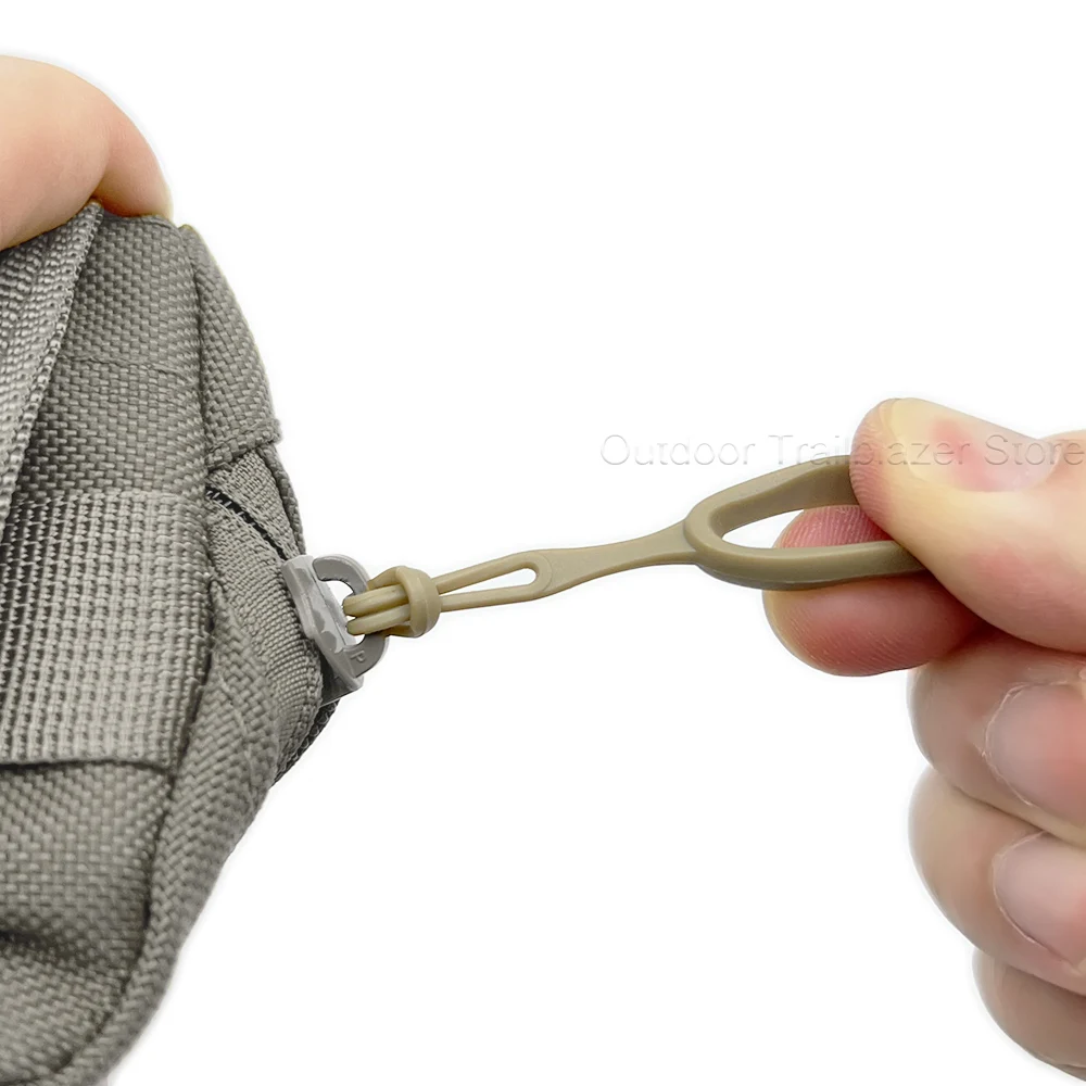 Lengüeta cremallera TPE con cable para chaleco táctico y mochila - imagen 4