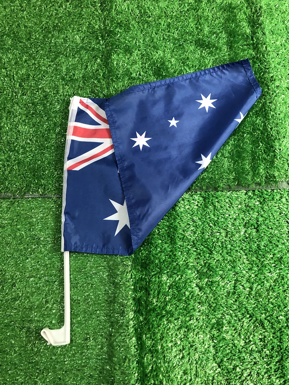 Detalle del tejido y el diseño de la bandera de Australia