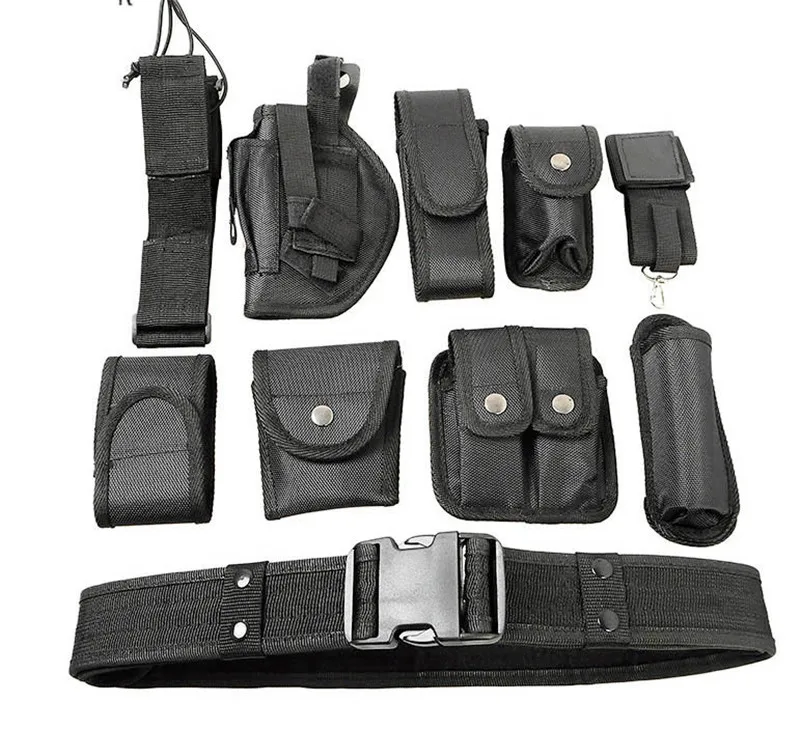 Funda táctica para pistola con correas MOLLE y linterna - imagen 4
