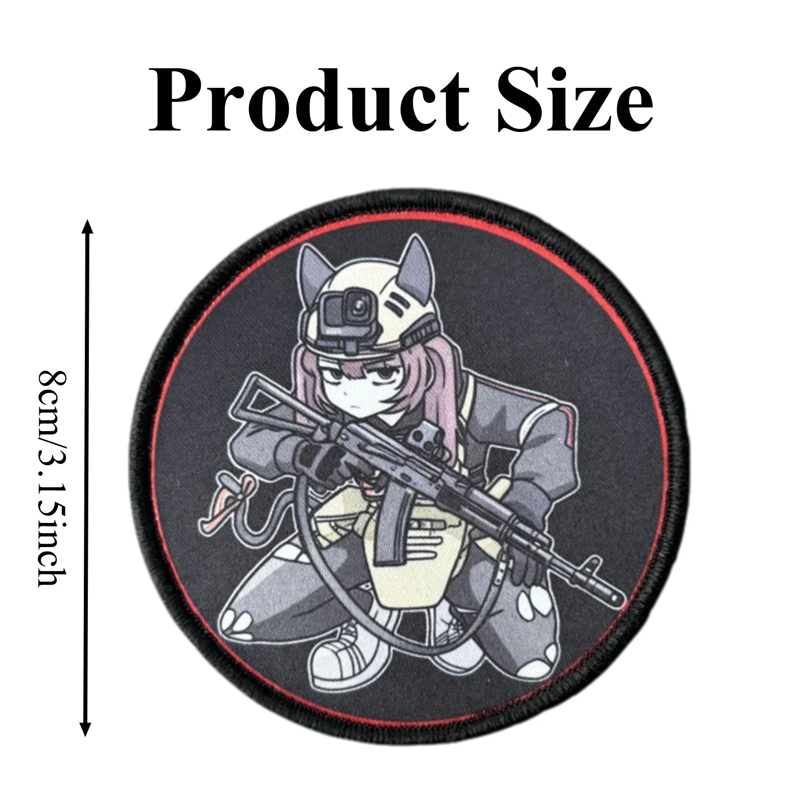 Parche de anime táctico con velcro para mochilas y ropa - imagen 2