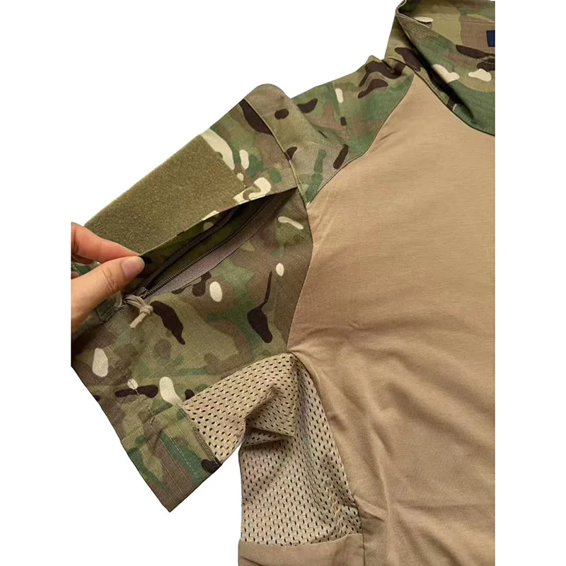 Camiseta táctica hombre camuflaje MC manga corta elástica veraniega - imagen 3