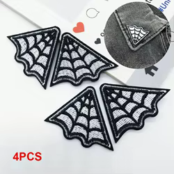 Parche telaraña para cuello, termoadhesivo para ropa