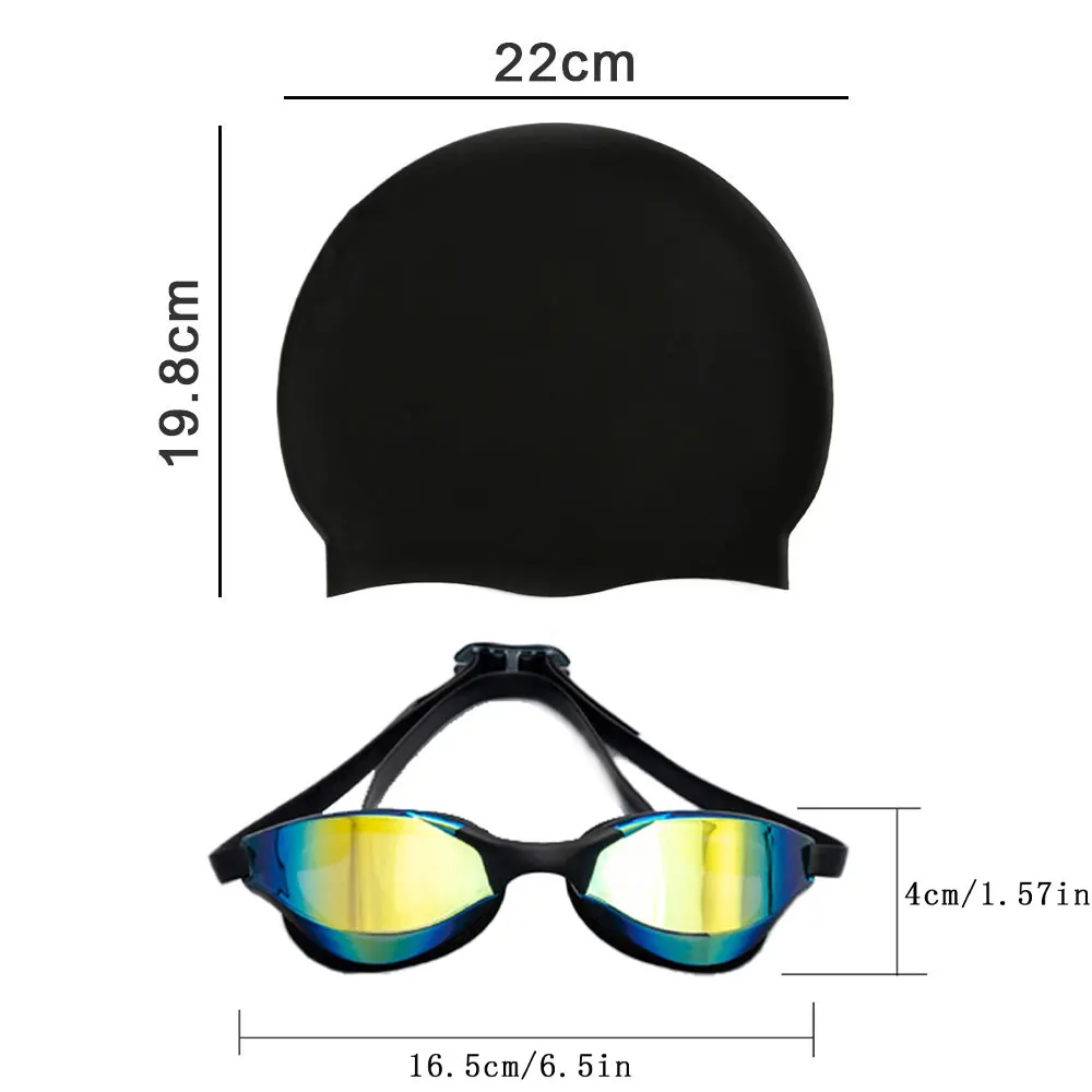 Gafas natación profesionales HD antiniebla adulto silicone - imagen 3