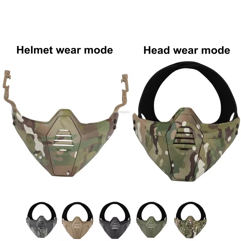 Máscara táctica Airsoft media cara Protección CS
