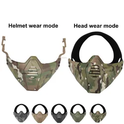 Máscara táctica Airsoft media cara Protección CS