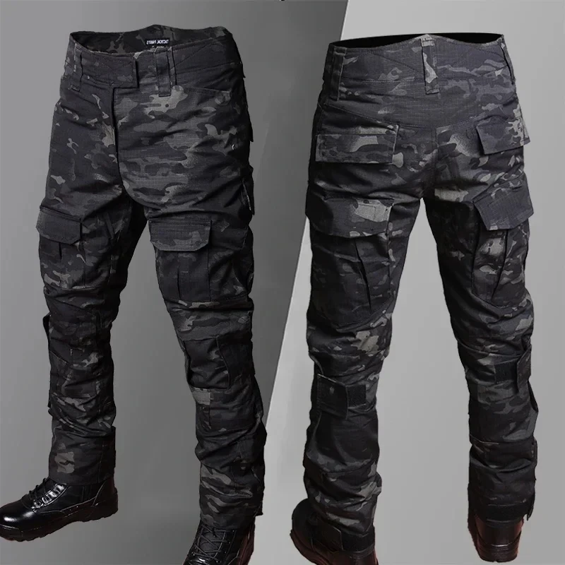 Pantalones tácticos camuflaje combate secado rápido transpirables - imagen 3