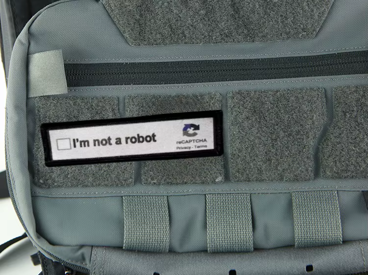 Parche táctico moral I'm Not A Robot - Gancho y bucle para mochila - imagen 2