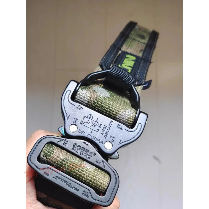 Cinturón táctico MOLLE doble capa con hebilla liberación rápida - imagen 4