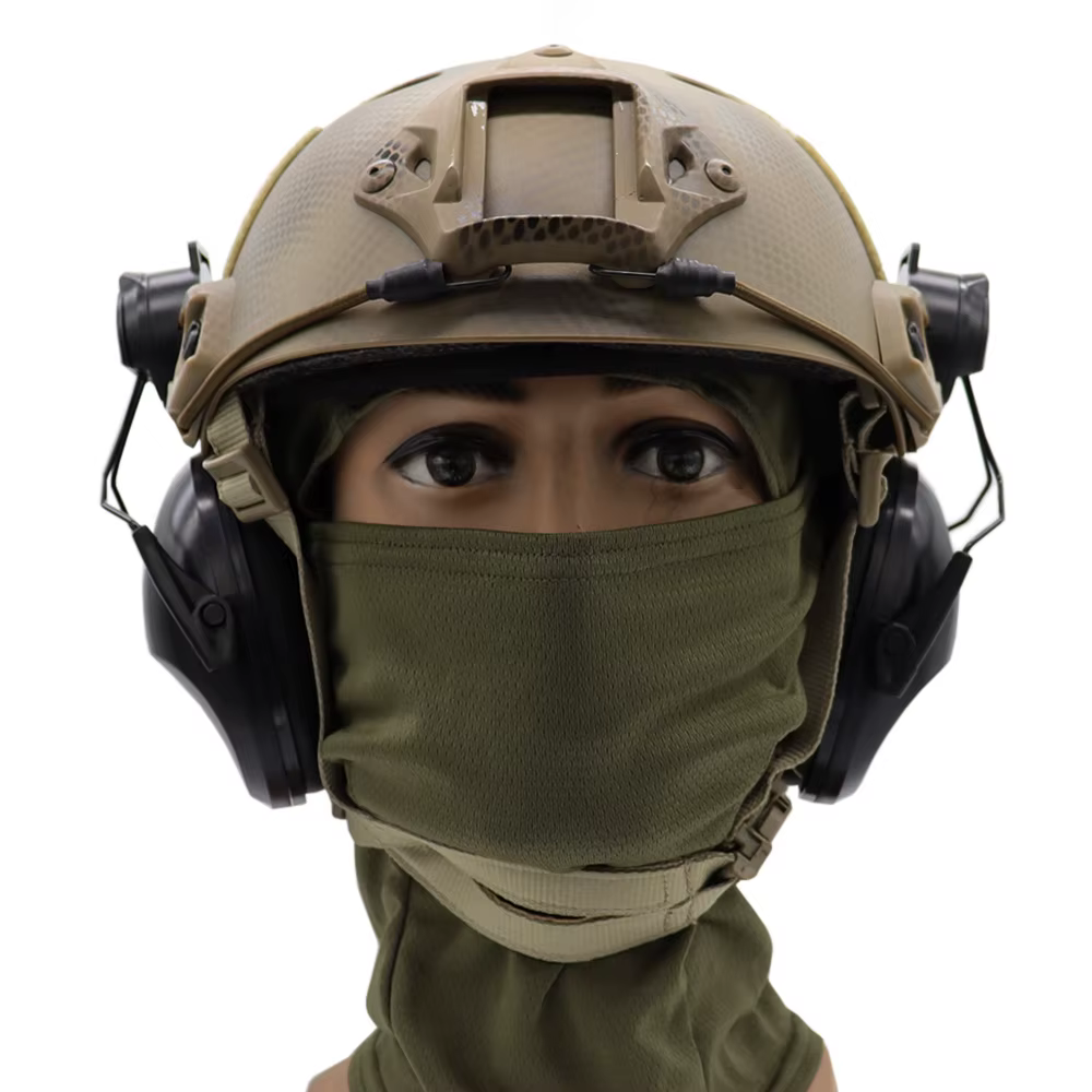 Protector auditivo táctico montado en casco para caza y tiro - imagen 4