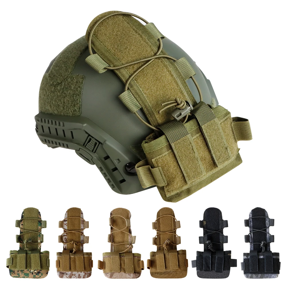 Bolsa de batería MK2 colocada en casco FAST