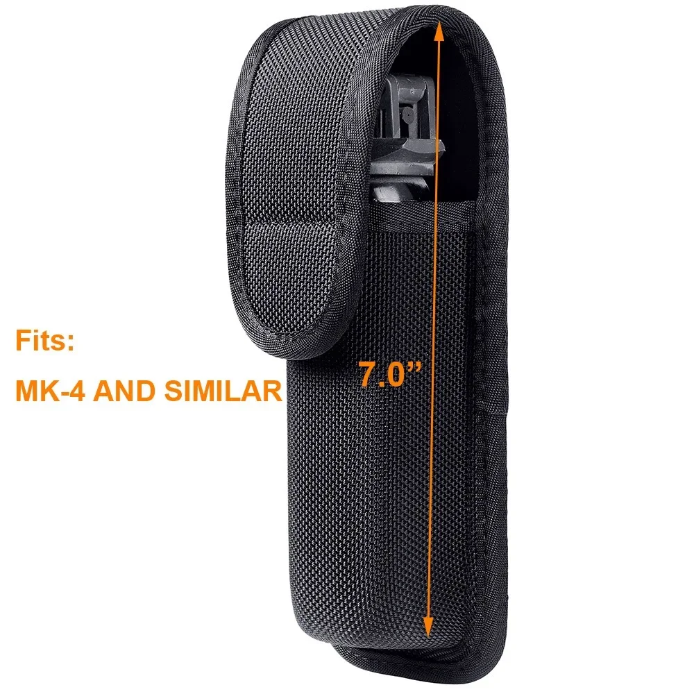 Funda táctica de nailon para spray de pimienta con solapa superior - imagen 2