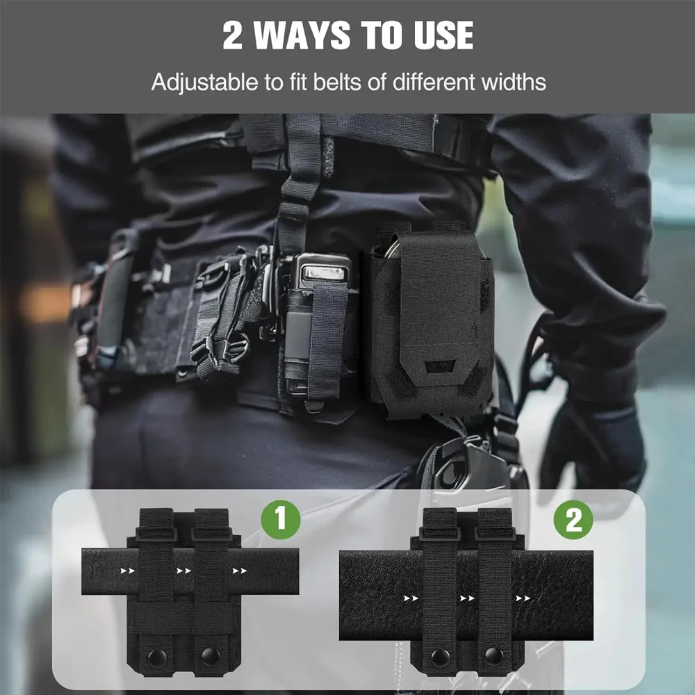 Funda táctica MOLLE para esposas de liberación rápida