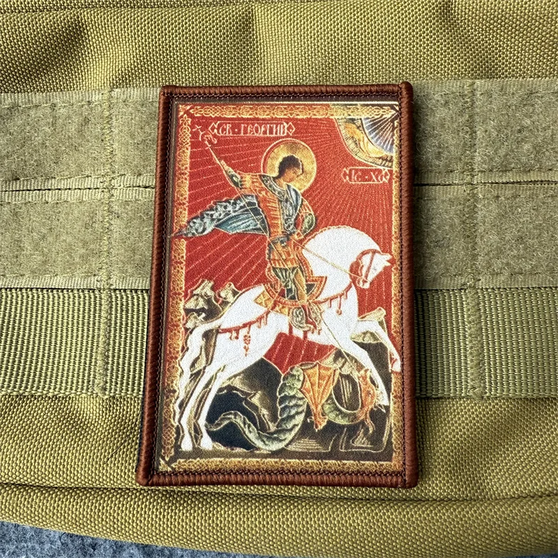 Parche táctico St. George con gancho y bucle para mochila - imagen 5