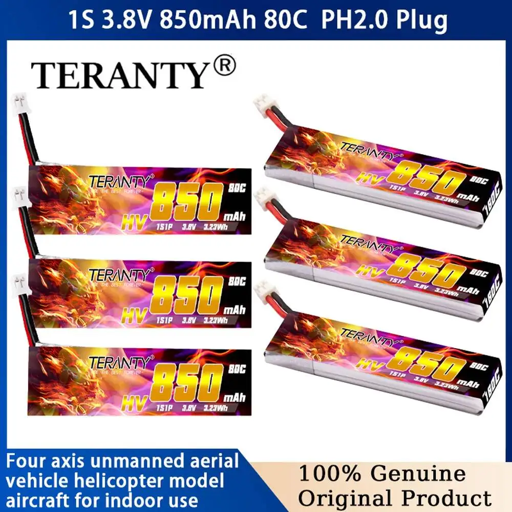 Batería Lipo TERANTY 850mAh 1S para dron FPV