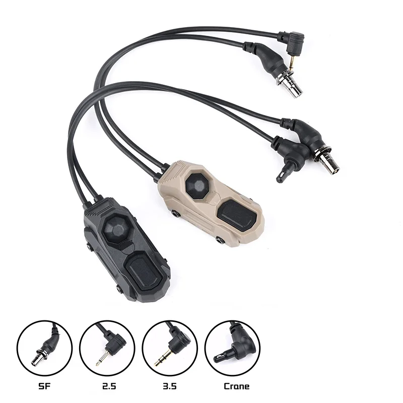 AXON Interruptor de presión táctico para láser y linterna remota