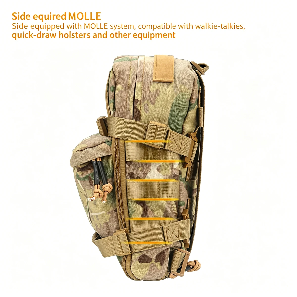 Mochila táctica de hidratación MOLLE impermeable ligera entrenamiento - imagen 4