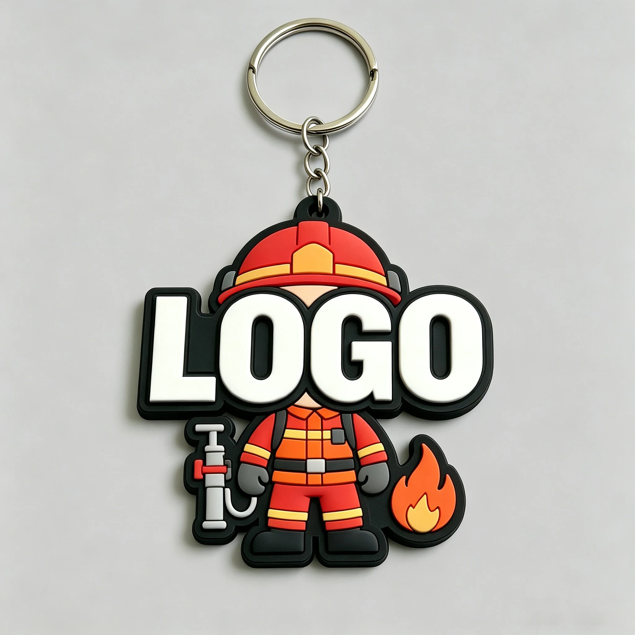 Llavero PVC personalizado con anilla – Regalo para equipos - imagen 4