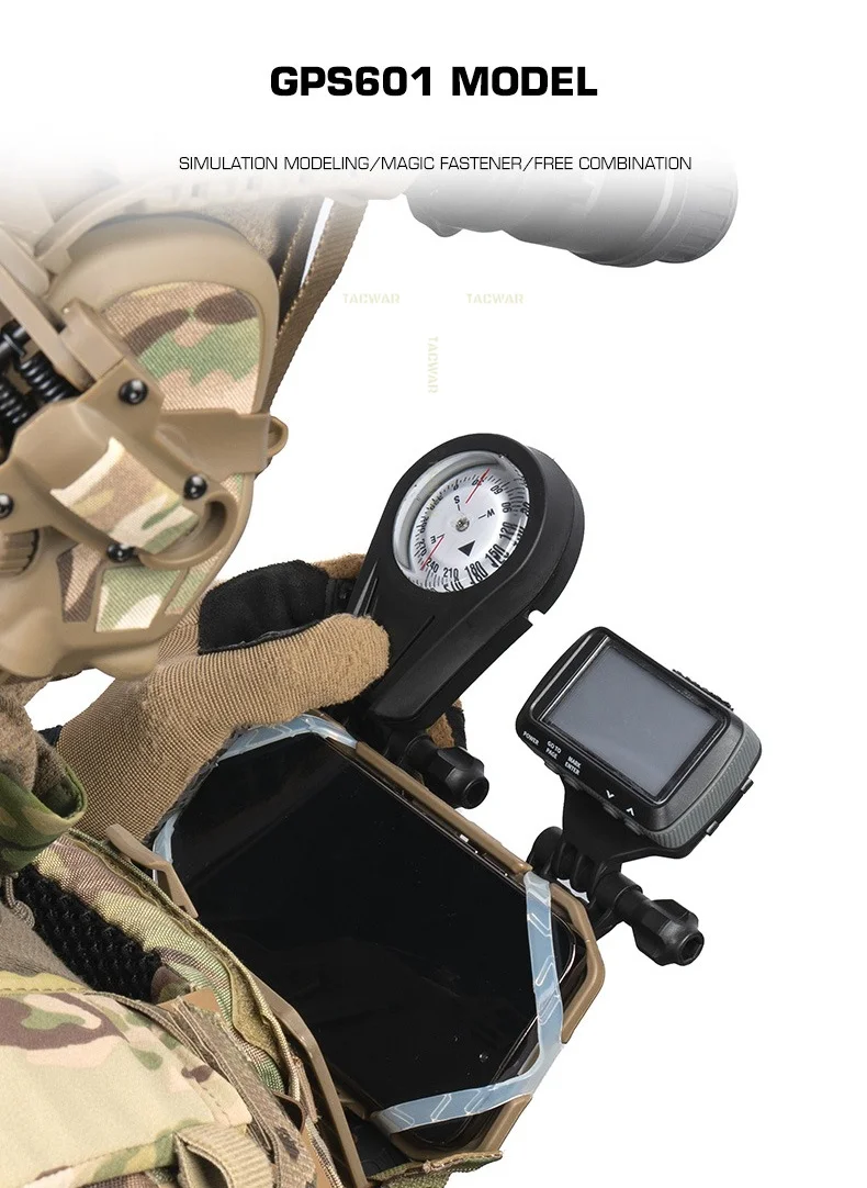 Detalle del diseño táctico de la réplica GPS601