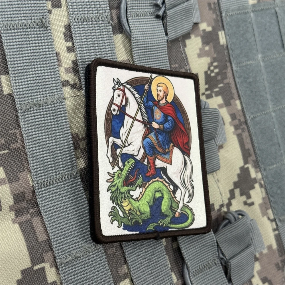 Parche táctico San Jorge Victorioso – Insignia moral con gancho y bucle - imagen 5