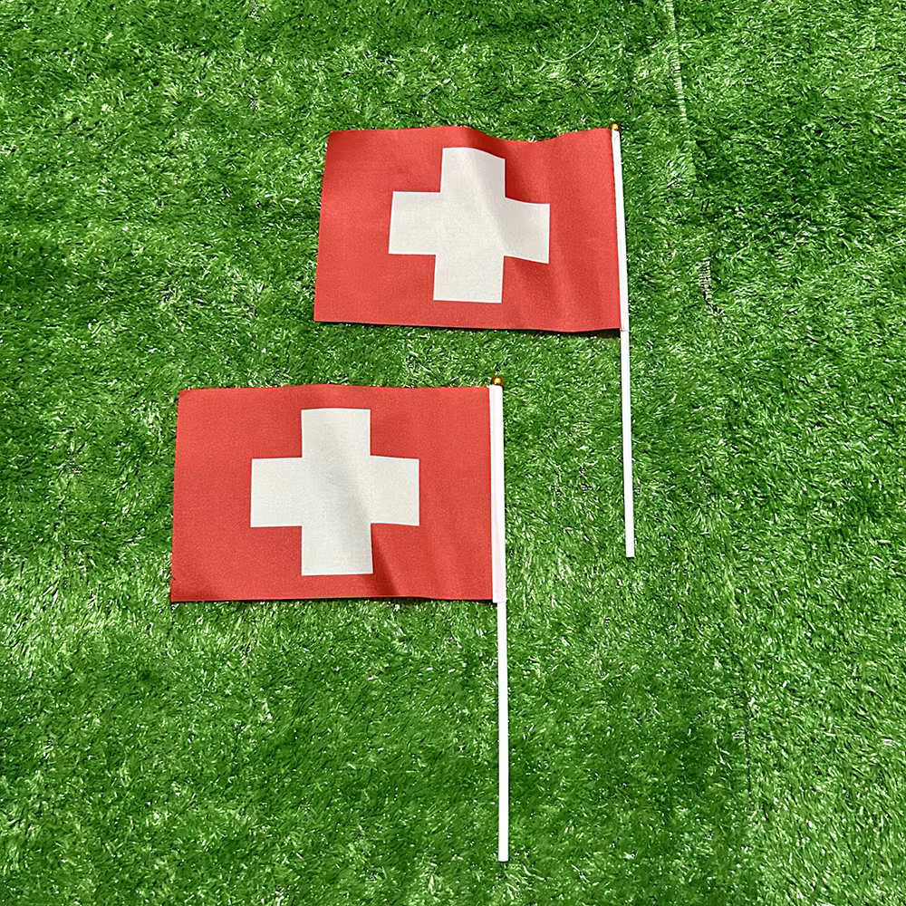 Bandera suiza de mano