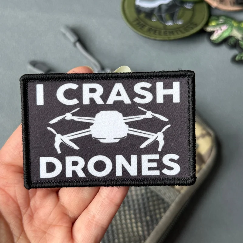 Parche táctico I Crash Drone con cierre de gancho y bucle - imagen 4