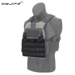 VULPO Chaleco táctico Molle con plaque frontal desmontable y triple cargador