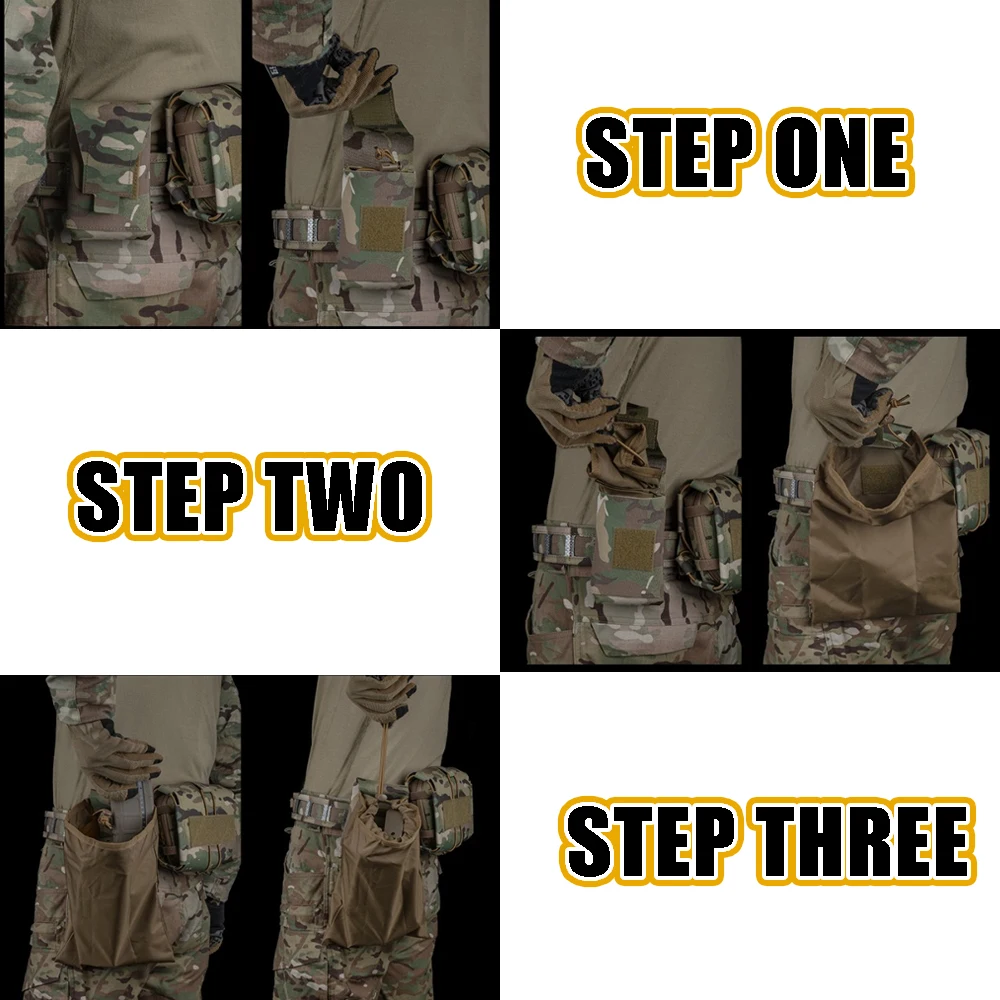 Bolsa MOLLE táctica plegable de despliegue rápido para cinturón - imagen 5