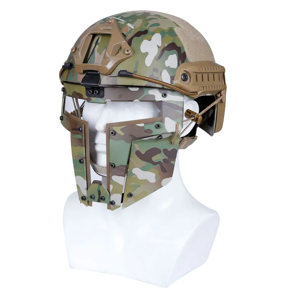 Máscara táctica completa transpirable de malla metálica para airsoft - imagen 2