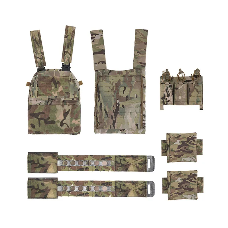 Chaleco Táctico FCPC Ferro V5 – Portaplatos MOLLE para Airsoft y Caza - imagen 3
