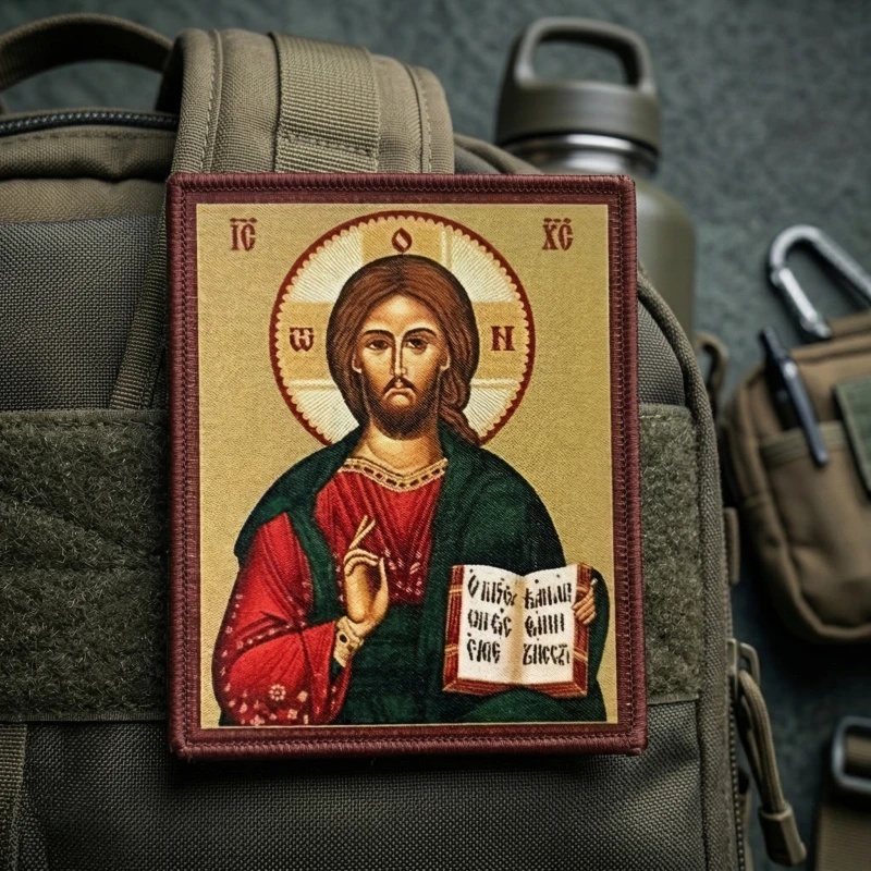 Parche con icono ortodoxo Jesucristo