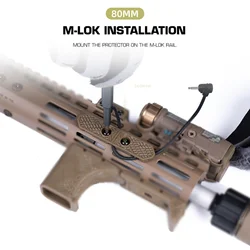 Cubiertas riel M-LOK nailon táctico para protección de manos