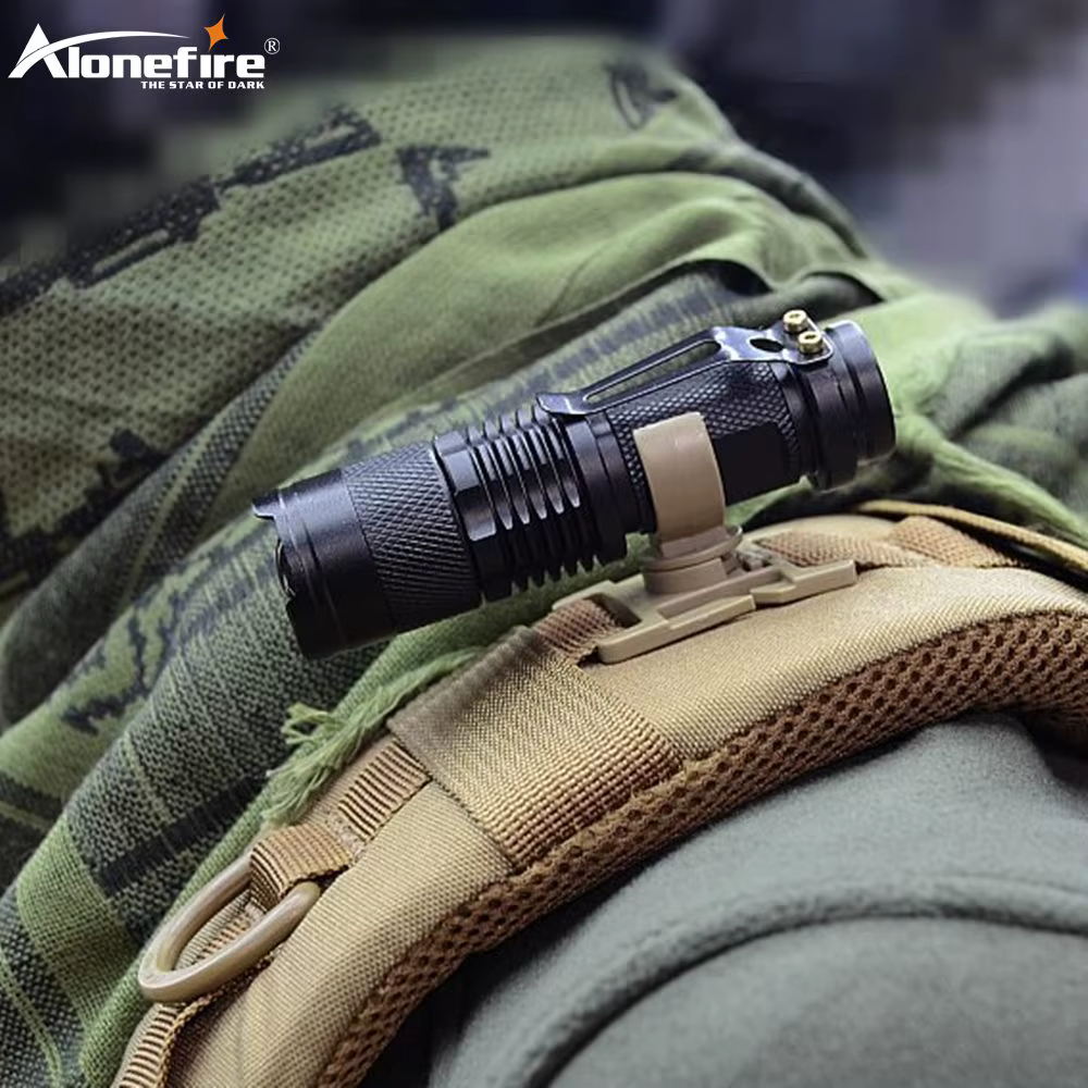 Clip giratorio 360° para linterna – Soporte outdoor montaña senderismo - imagen 5