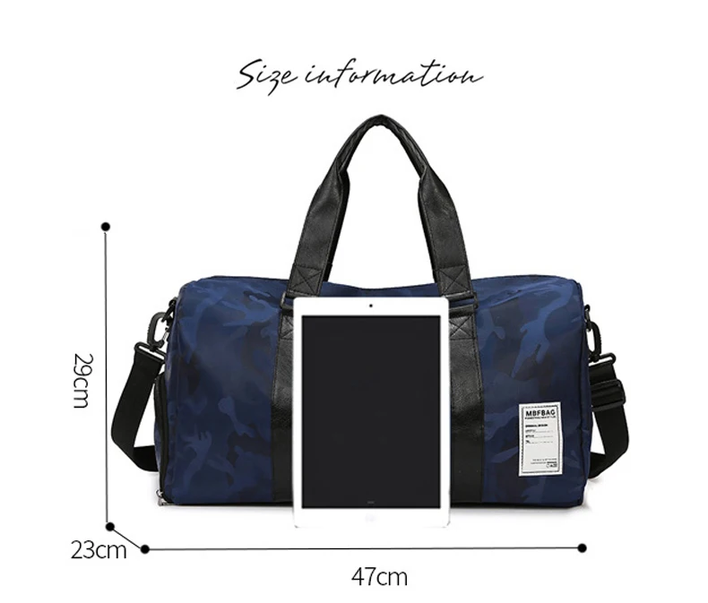 Vista frontal de la bolsa scione con correa ajustable