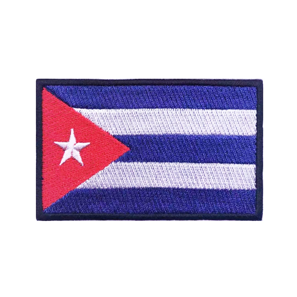 Parche brazalete Cuba – Insignia militar bordada con velcro